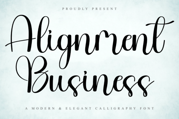 Alignment Business Font for Friendly Brands