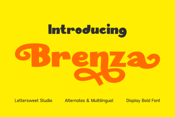 Brenza: A Bold Display Font for Small Business Branding