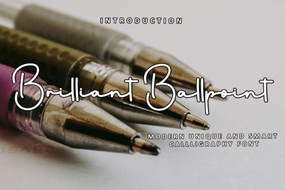 Brilliant Ballpoint: A Festive Typeface for Makers