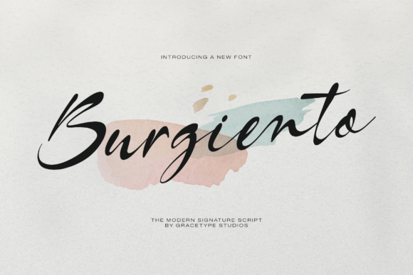 Burgiento: A Modern Script Font for Branding