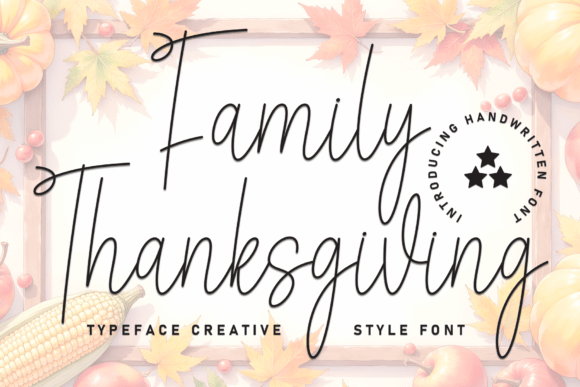 Family Thanksgiving Font for Makers