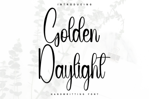 Golden Daylight: A Handwritten Font for Modern Branding