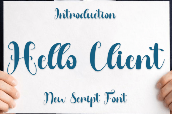 Hello Client: A Festive Typeface for Holiday Branding
