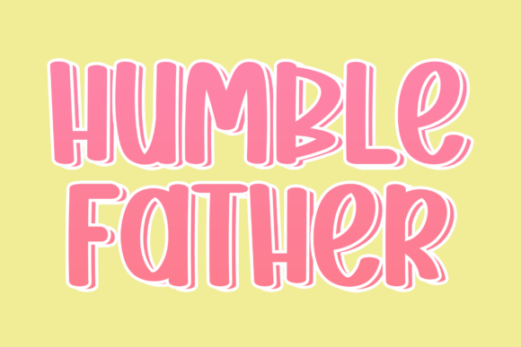 Humble Father: A Refined Script Font for Editorial Design