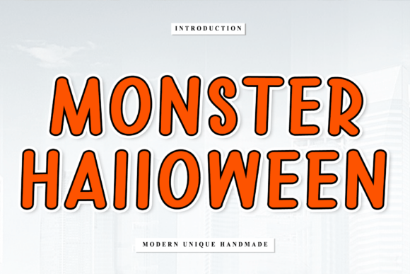 Monster Halloween: A Rhythmic Script Font for Makers