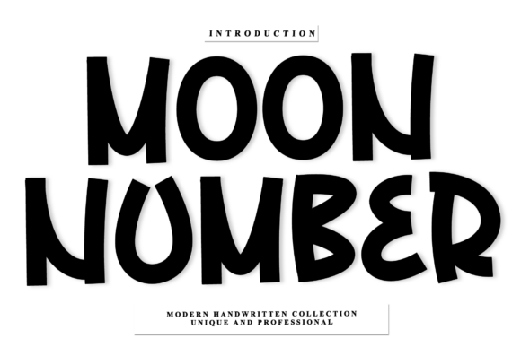 Moon Number: A Handwritten Font for Digital Design