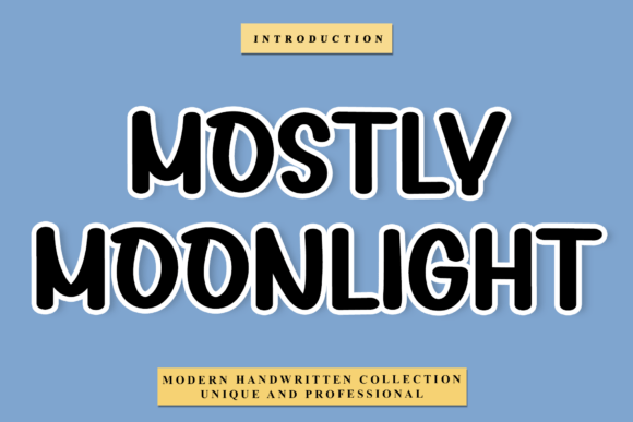 Mostly Moonlight: A Script Font for Modern Web Design
