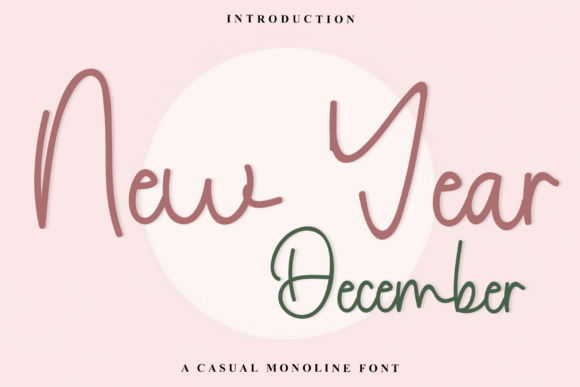 New Year December Font: A Warm Typeface for Editors