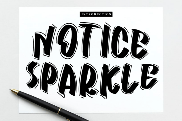 Notice Sparkle Font Review for Marketers