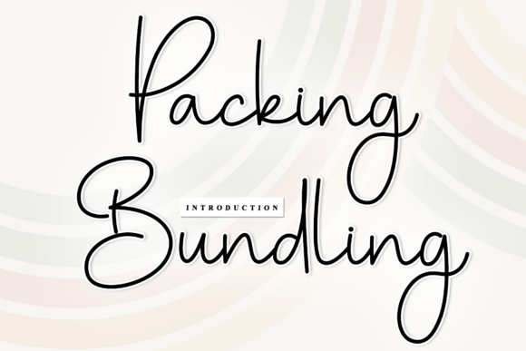 Packing Bundling Font: Elevate Your Brand