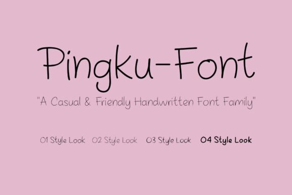 Pingku: A Warm Handwritten Typeface for Modern Brands