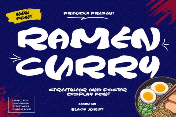 Ramen Curry: A Bold Display Font for Urban Brands
