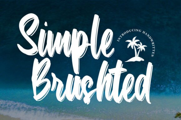 Simple Brushted Font for Bold Web Headers