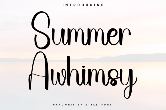 Summer Awhimsy: A Handwritten Font for Makers