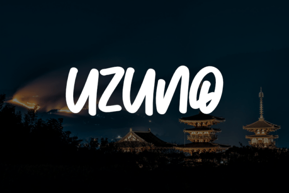 Uzuno Typeface: A Modern Script for Editorial Design