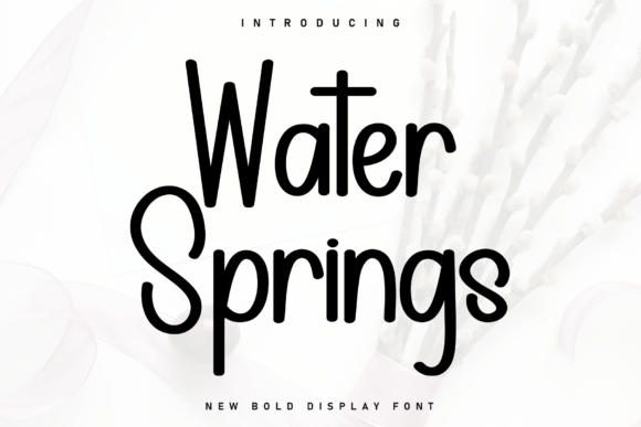 Water Springs: The Handwritten Font for Bold Branding