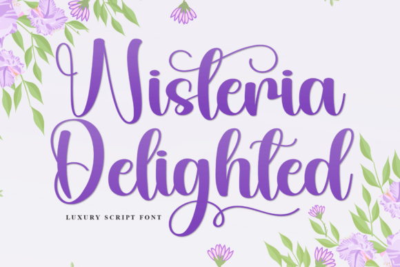 Wisteria Delighted Font Review for Brand Designers